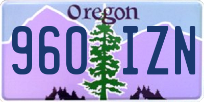 OR license plate 960IZN