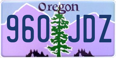 OR license plate 960JDZ