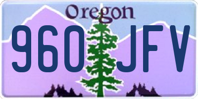 OR license plate 960JFV