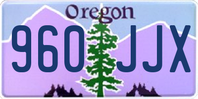 OR license plate 960JJX