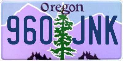 OR license plate 960JNK