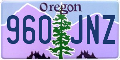 OR license plate 960JNZ