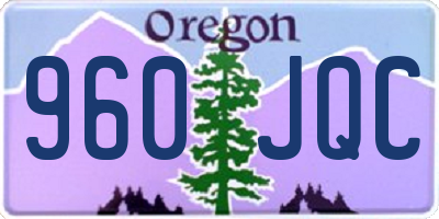 OR license plate 960JQC
