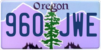 OR license plate 960JWE