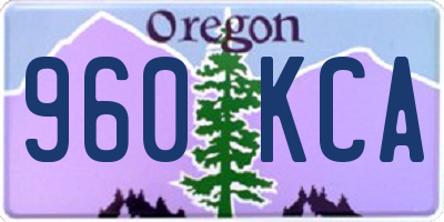 OR license plate 960KCA