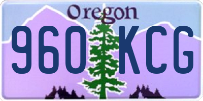OR license plate 960KCG