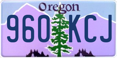 OR license plate 960KCJ