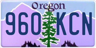 OR license plate 960KCN