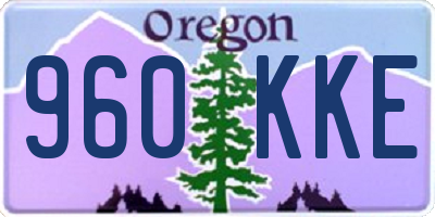 OR license plate 960KKE