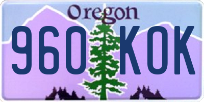 OR license plate 960KOK