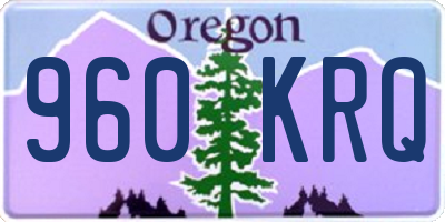 OR license plate 960KRQ