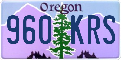 OR license plate 960KRS