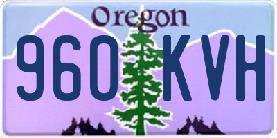 OR license plate 960KVH