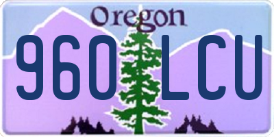 OR license plate 960LCU