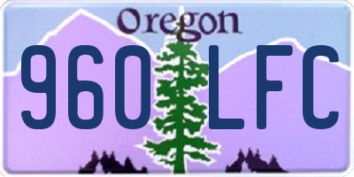 OR license plate 960LFC