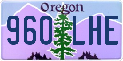 OR license plate 960LHE