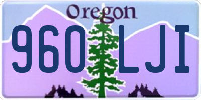 OR license plate 960LJI