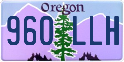 OR license plate 960LLH