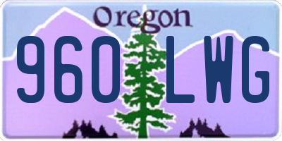 OR license plate 960LWG