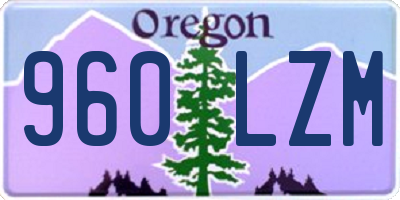 OR license plate 960LZM