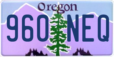 OR license plate 960NEQ