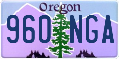 OR license plate 960NGA