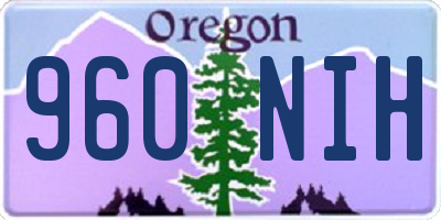 OR license plate 960NIH