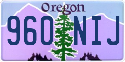 OR license plate 960NIJ
