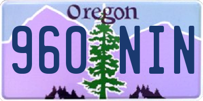 OR license plate 960NIN