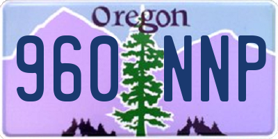 OR license plate 960NNP