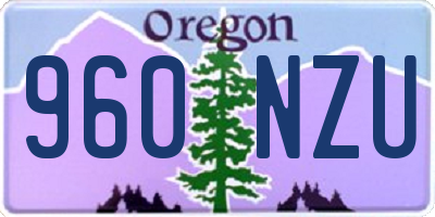 OR license plate 960NZU