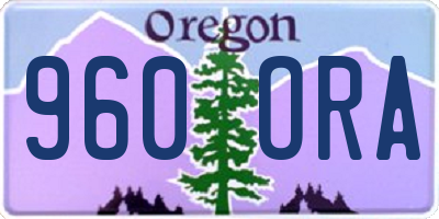 OR license plate 960ORA