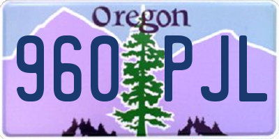 OR license plate 960PJL