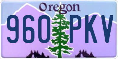 OR license plate 960PKV