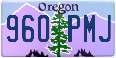 OR license plate 960PMJ