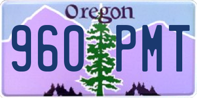 OR license plate 960PMT