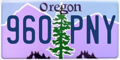 OR license plate 960PNY