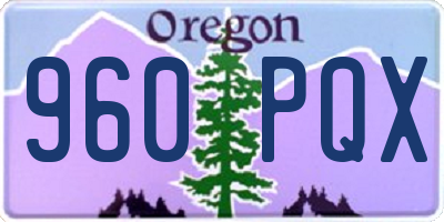 OR license plate 960PQX