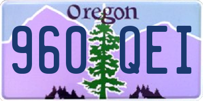 OR license plate 960QEI