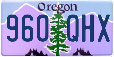 OR license plate 960QHX