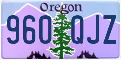 OR license plate 960QJZ