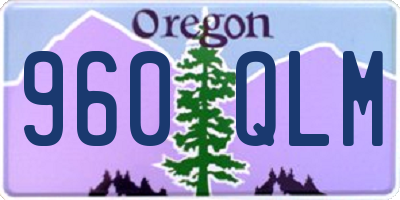 OR license plate 960QLM