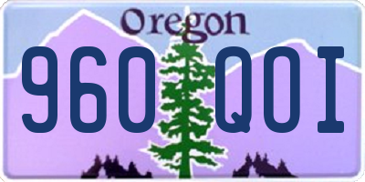 OR license plate 960QOI