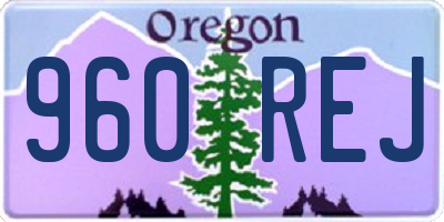 OR license plate 960REJ