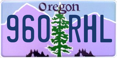 OR license plate 960RHL