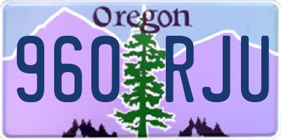 OR license plate 960RJU