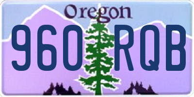 OR license plate 960RQB