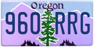 OR license plate 960RRG