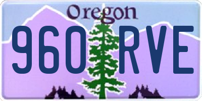 OR license plate 960RVE