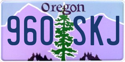 OR license plate 960SKJ